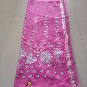 Stylish😍 Embroidery  Light Weight Saree