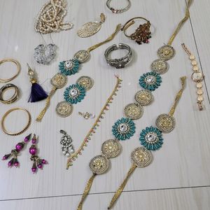 Lace Jewellery And Some Beads Which can make Mala