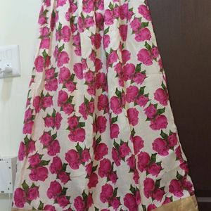 Skirt With Semi Stitched Top