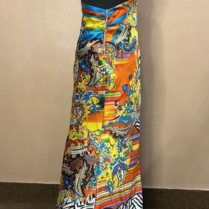 Printed Satin Dress