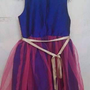 A.T.U.N Girls Pink And Blue Dress