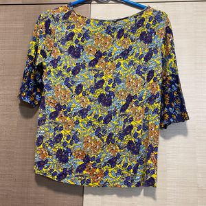 Cute Multicolour Floral Top