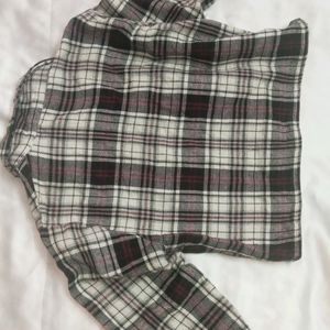 CHECKERED CROP JACKET