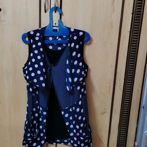 Blue Stretchable Top