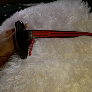 brand new black sunglass for men with red border