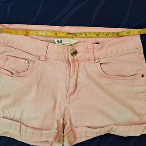 Girls H&M Pink Denim Shorts