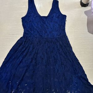 Blue Net Dress