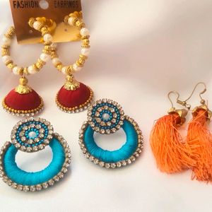 Combo Of 3 Earrings