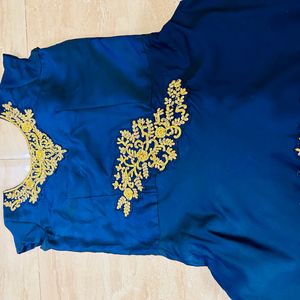 Royal Blue Color Ethnic Princess 👑 Gown