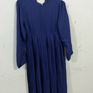 Dark Blue Flared Dress