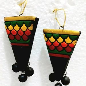 Fashweave Antique Design Terracotta Earrings