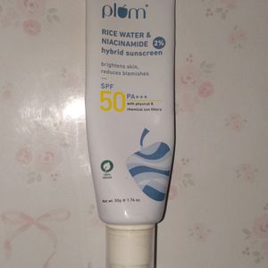 PLUM rice sunscreen