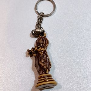 Lord Krishna Key Chain (Brown)