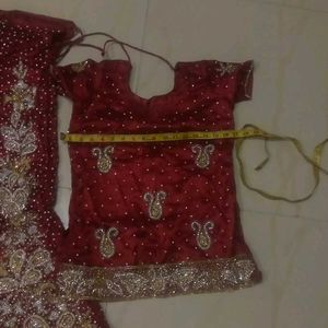 Full Heavy Work Sharara Suit+Free Kids Lehenga