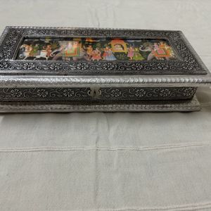 Silver Decorative/Jewellery Multipurpose Box