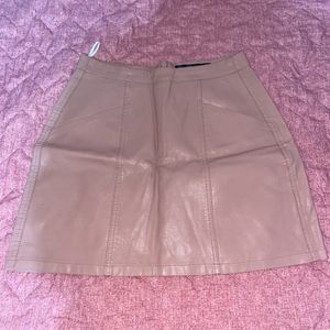 Price Drop  Zara Leather  Skirt , Never Worn 🤭💕