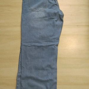 Mens Straight Leg Light Blue Jeans