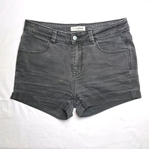 Denim Short Black