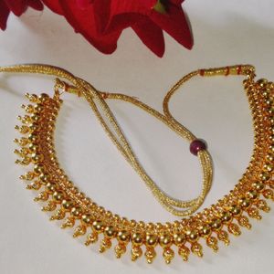 Gold Plated Antique Choker Necklace