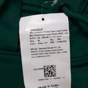 Bewakoof Lost Reality Hoodie with Double Piece Sleeve