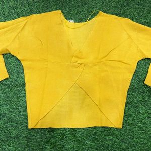 Yellow Woollen Top