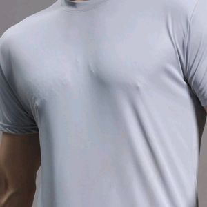 New Mens Lavender Color Plain T-Shirt