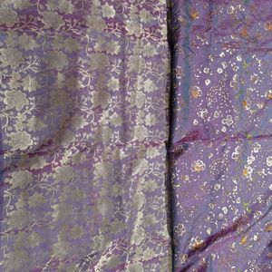 Soft Silk Saree With Embroidery And Sequence Work