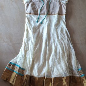 White Anarkali Kurta