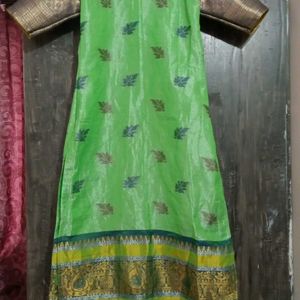 Parrot Green Festive Kurta