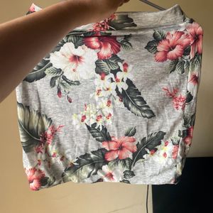 ZARA FLORAL SKIRT