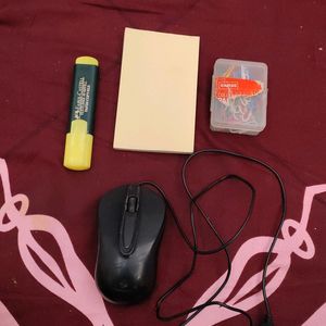 Zebronics Mouse With Highlighter, U-pins, Notes