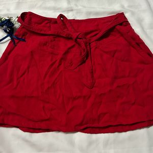 Red Mini Skirt