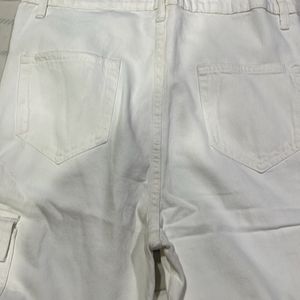 Cargo White Jeans