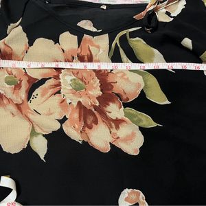 Off Shoulder Floral Print Top