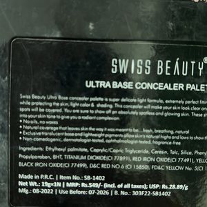 Swiss Beauty  Concealer Palette