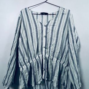 MARKS & SPENCER VERTICAL STRIPED TOP