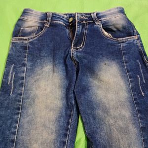 Waist 24 In Low rise Jean (Minor  Stain  Present  On 3rd Uploaded  Photo )