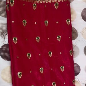 Heavy Banarasi Silk Saree With Blouse Piece