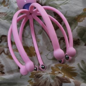 Pink Head Massager Octopus Scalp Pain Relief