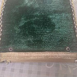 Green Velvet Pouch