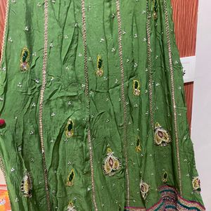 Heavy Green Lehenga With Bengani Dupatta