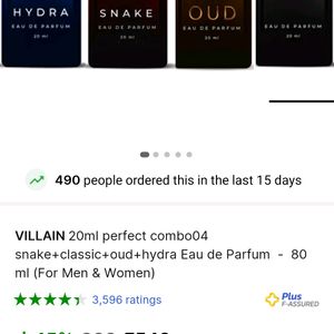 Villain Perfumes Set Of 4 🥵🔥