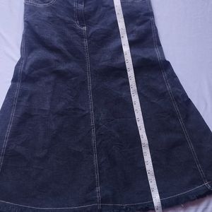 Denim Flared Mermaid Skirt