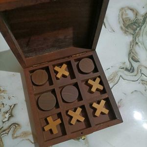 Wooden Tic Tac Toe Game