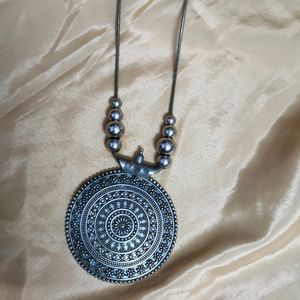 Oxidised Chain Pendant