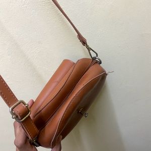 Stylish Brown Sling Bag - Lightly Used