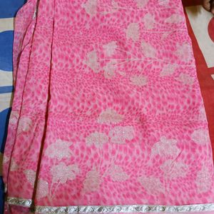 Baby Pink Saree