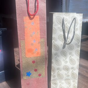 Paper Bags- 1 Guess bag, 2 wine holders/bags