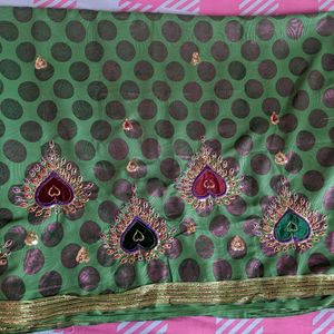 Embroidered Saree Offer