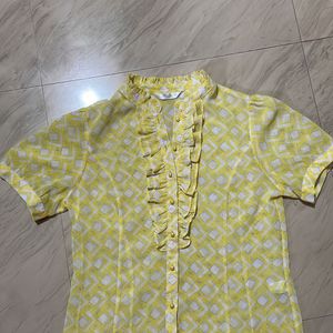 Yellow Semi Formal Top